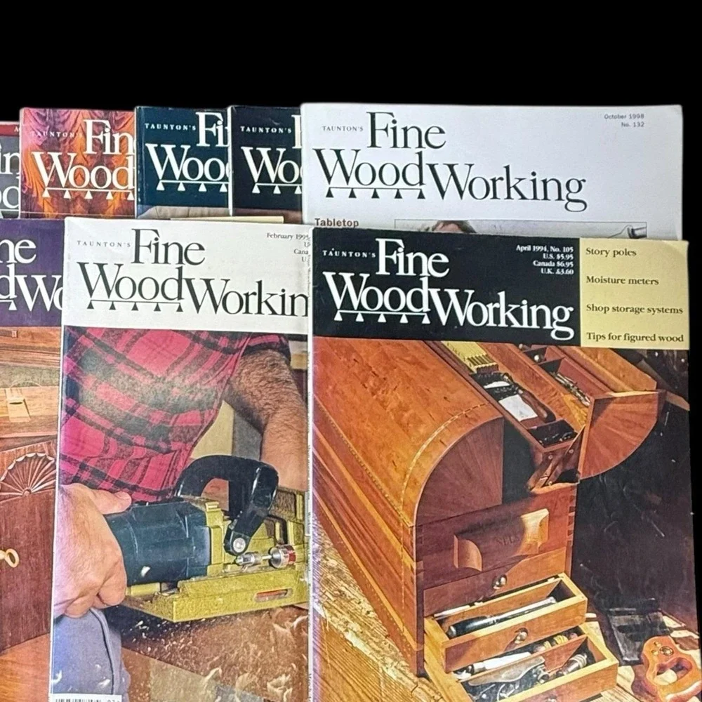 Vintage Fine Woodworking‎ Magazine Lot Of 18 - Some Duplicates